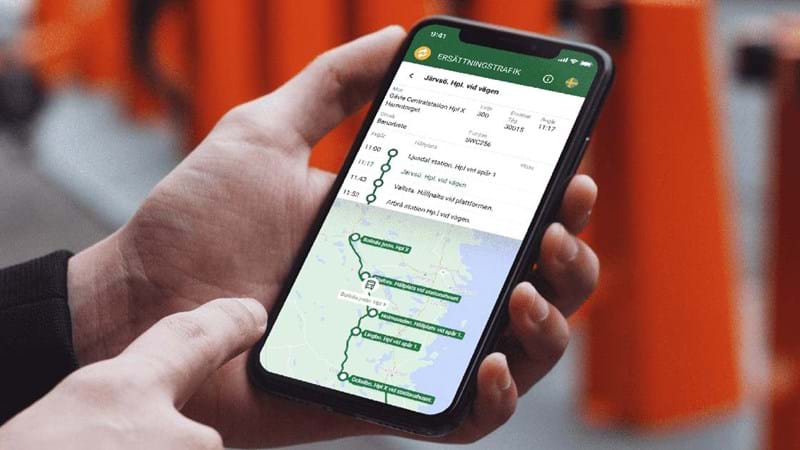 App för ersättningstrafik