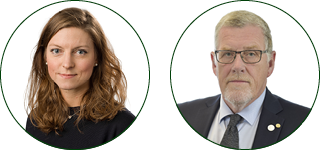 Louise Jeppsson och Thomas Morell