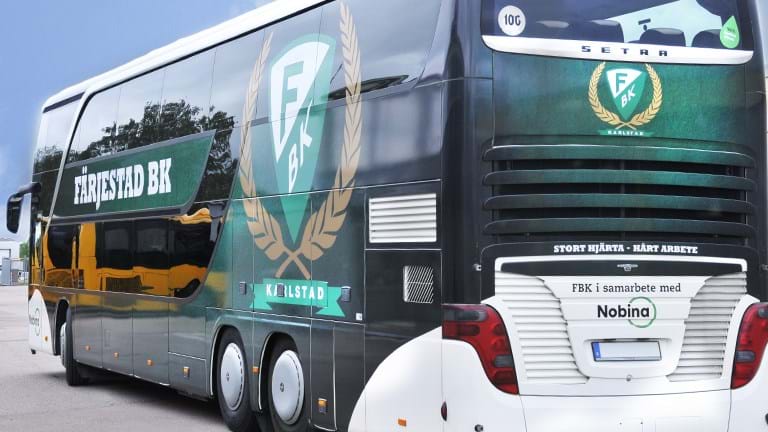 Nobina skjutsar Färjestads BK